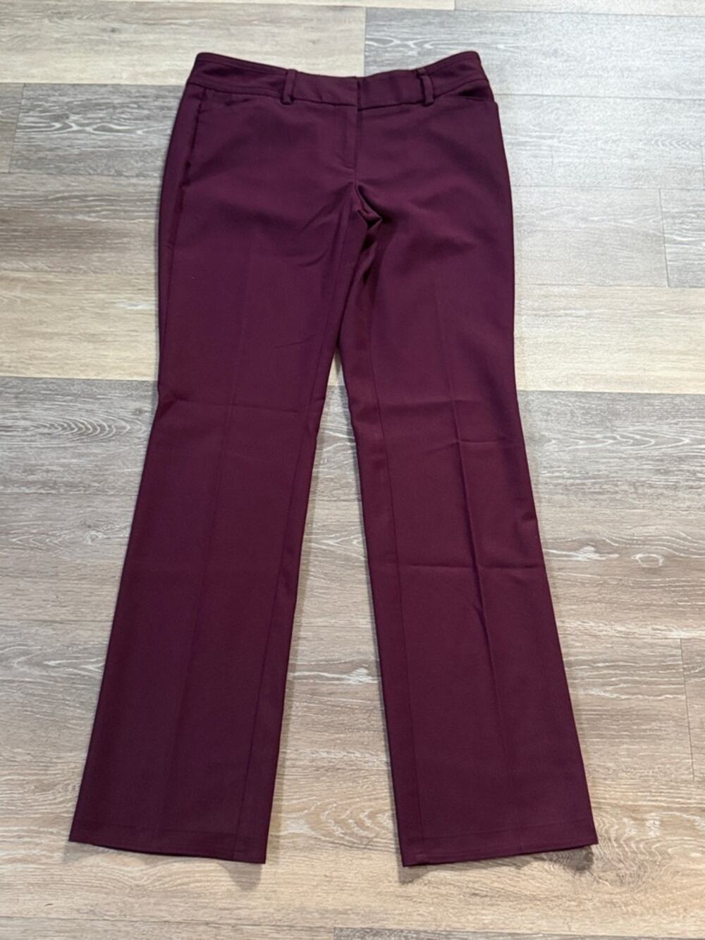 7th Avenue Design New York & Company Women's  Pants in Wine Maroon